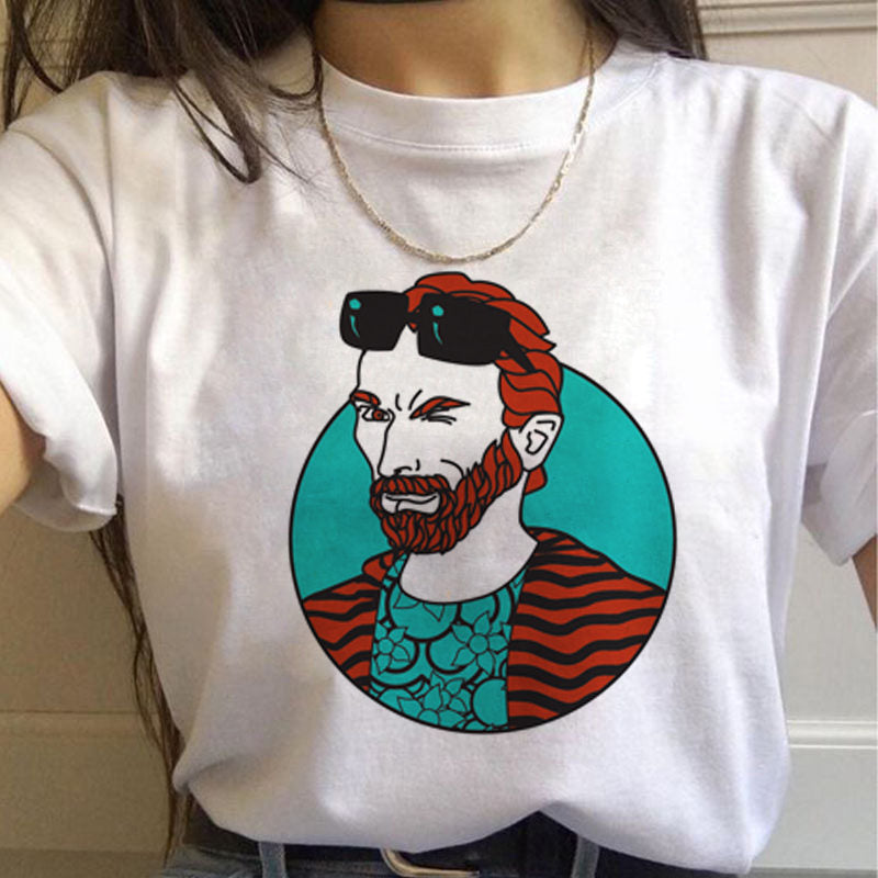 Van Gogh Aesthetic Oil Painting Women's Short Sleeve T-Shirt