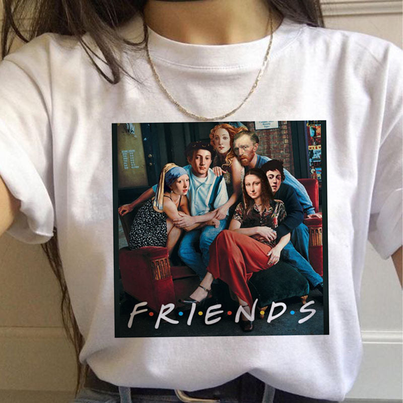 Van Gogh Aesthetic Oil Painting Women's Short Sleeve T-Shirt
