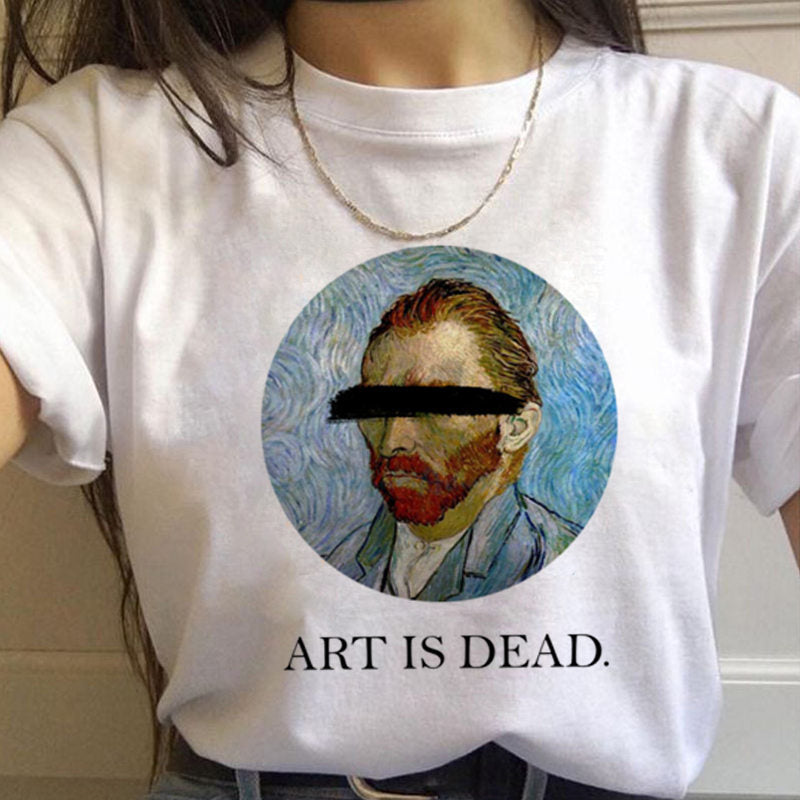 Van Gogh Aesthetic Oil Painting Women's Short Sleeve T-Shirt
