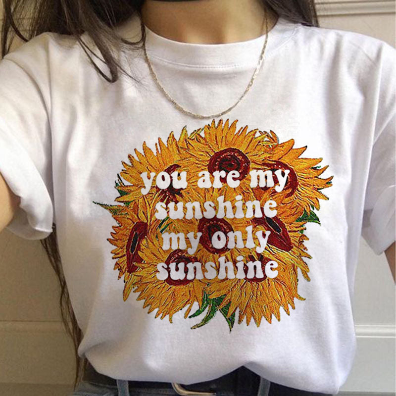 Van Gogh Aesthetic Oil Painting Women's Short Sleeve T-Shirt