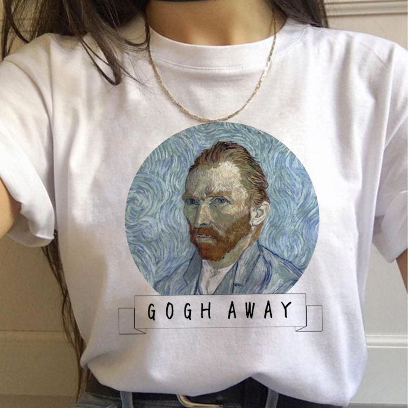 Van Gogh Aesthetic Oil Painting Women's Short Sleeve T-Shirt